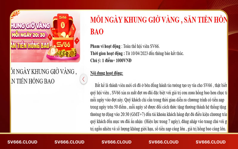 Giới thiệu nhanh về khung giờ vàng săn hồng bao